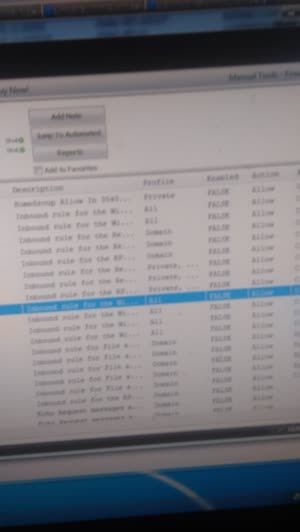 Video of a computer being hacked