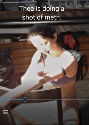 Thea Magnusson shooting methamphetamine