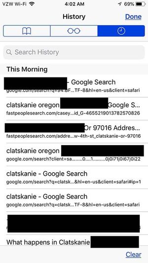 Sarah Elkind researching her victim