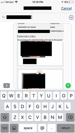 Sarah Elkind researching her victim