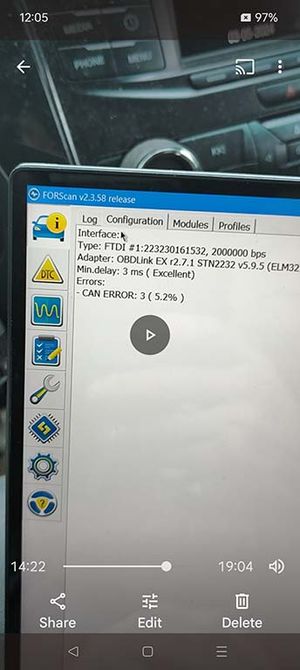 Forscan OBDII Software