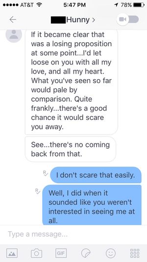 Thea Magnusson is firmly in control of her victim